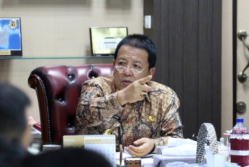 Gubernur Lampung Saat Rapat Bersama Disbunak Lampung,  Rabu (2/10/2019)