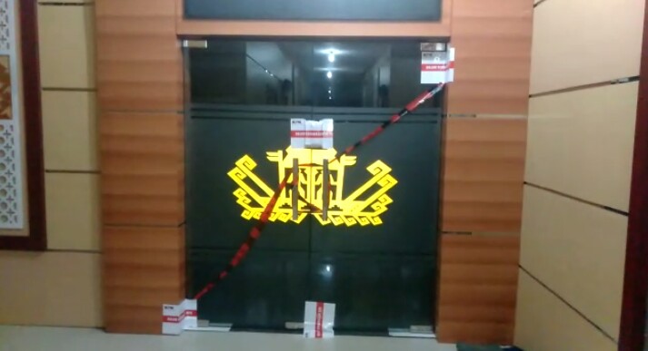 Ruang Kerja Bupati Lampung Utara di segel KPK