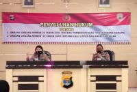 Diikuti Kapolsek Jajaran dan Sejumlah Personel, Polres Tanggamus Gelar Penyuluhan Hukum. Foto: DIan