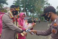 Secara Sederhana Polres Tanggamus Gelar Pisah Sambut. Ist