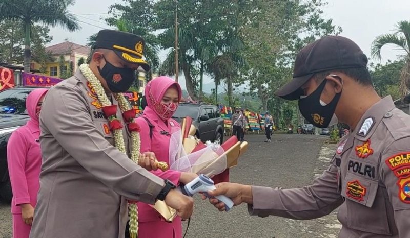 Secara Sederhana Polres Tanggamus Gelar Pisah Sambut. Ist