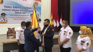 Dendi Ramadhona Kembali Pimpin Karang Taruna Lampung Periode 2021-2026