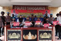 Polres Tanggamus Lampung Ungkap Peredaran Sabu-Sabu Senilai Rp 100 Juta. Ist