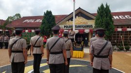 Polres Tanggamus Gelar Sertijab 4 Pejabat Utama. Ist
