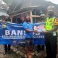 Satlantas Polres Tanggamus Kembali Berbagi Bansos di Kotaagung. Ist