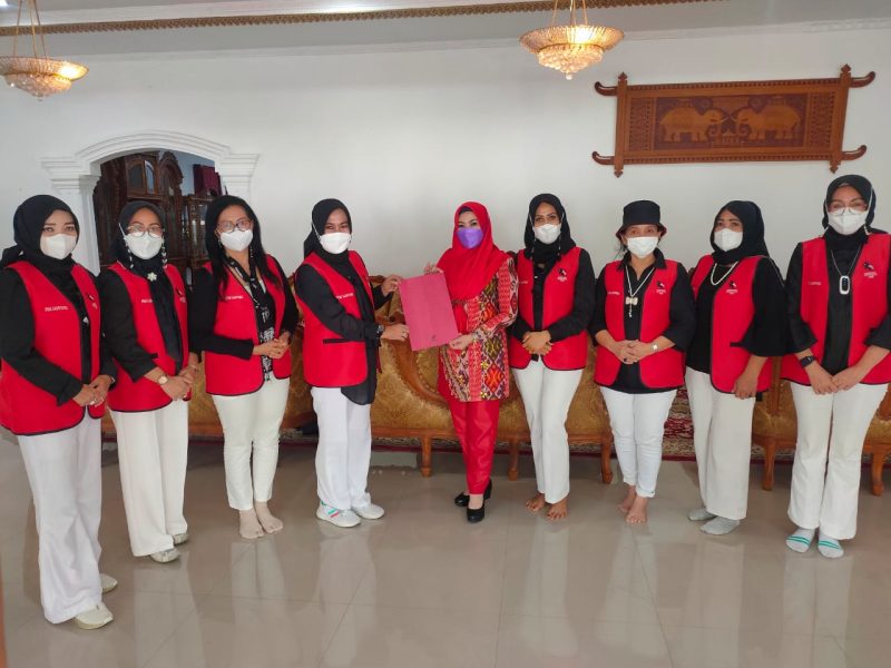 Bupati Tanggamus Menerima Bantuan Vaksin Secara Simbolis. Ist