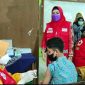 Bupati Tanggamus Tinjau Kegiatan Gebyar Vaksinasi Covid - 19 PMI di Pekon Lanbaw. Ist