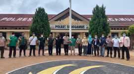 Polres Tanggamus Gandeng Pemuda dan Relawan Percepat Vaksinasi. Ist