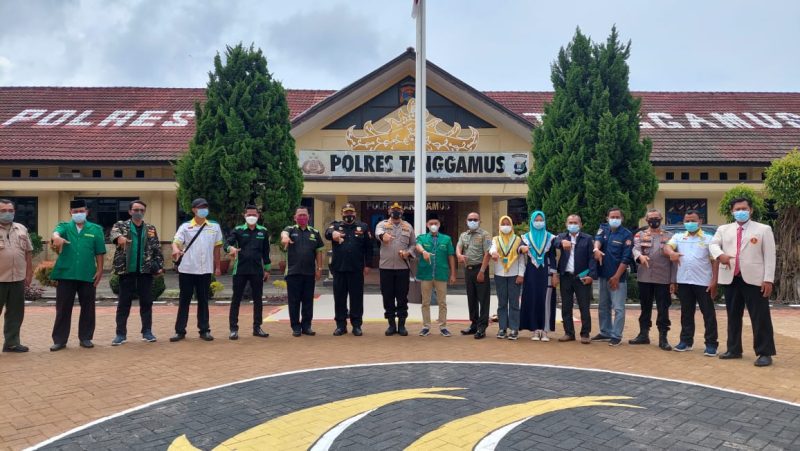 Polres Tanggamus Gandeng Pemuda dan Relawan Percepat Vaksinasi. Ist