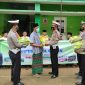 Hari Santri Nasional 2021 Sat Lantas Polres Tanggamus Salurkan Bansos ke Ponpes. ist