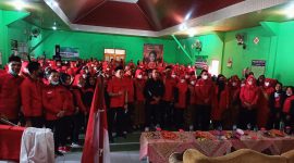 Jelang HUT ke-49, Ratusan Srikandi PDI Perjuangan Kecamatan Wonosobo Dikukuhkan. Ist