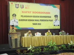 Pemprov Lampung Gelar Rakor Pelaksanaan Kegiatan Dekonsentrasi Gubernur sebagai Wakil Pemerintah Pusat Tahun 2022