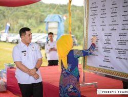 Bupati Pesawaran Launching Dewi Ramah Mulia Di Desa Harapan Jaya 