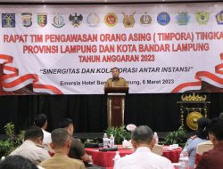 Gubernur Arinal Djunaidi Membuka Rakor Tim Pengawasan Orang Asing Tingkat Provinsi Lampung Tahun 2023