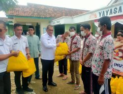 Pemprov Lampung Bagikan 50 Paket Sembako Untuk Warga Panti UPTD Mardiguna, dan LKS Sinar Jati