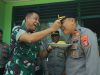 Memperingati Hut TNI ke – 78 , Polres Tulang Bawang Barat Sambangi Markas Koramil 412-01 Tulang Bawang Tengah