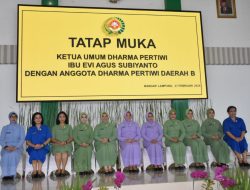 Wakil Ketua Dharma Pertiwi Koorcab Lampung Daerah B Tatap Muka dengan Ketua Umum Dharma Pertiwi