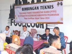 107 Anggota PTPS Se-Kecamatan Kedondong Ikuti Bimtek Pengawasan Tempat Pemungutan Suara