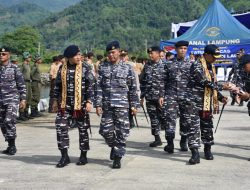 Operasi Trisila TNI AL, Danlanal Lampung Sambut Danguskamla Koarmada I Dan Personel Satgas 