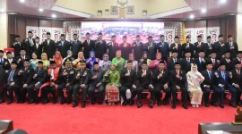 Sebanyak 50 ANggota DPRD Kota Bandarlampung di Lantik
