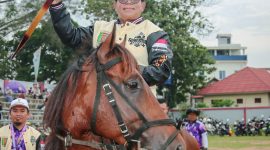 Pj Gubernur Lampung saat Membuka Lomba Panahan