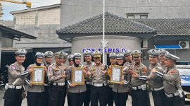 Kasat Lantas Polresta Bandar Lampung Foto Bersama Anggota
