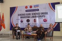 Hima Administrsi Bisnis UTB gelar seminar anti korupsi,  Kamis (12/12/2024).