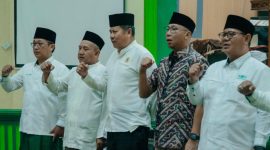 Peringatan Hari Lahir ke-102 Nahdlatul Ulama (NU) yang digelar di Bandar Lampung, Sabtu malam (1/2)