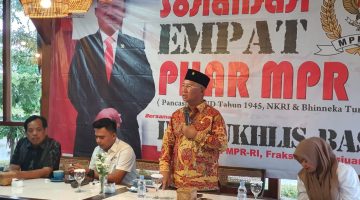 Anggota MPR-RI Mukhlis Basri Lakukan Sosialisasi Empat Pilar Bersama Mahasiswa