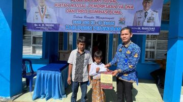 Dalam Rangka HUT Kabupaten Pesawaran Ke-18, UPTD Puskesmas Kedondong Gelar Khitan Massal, Pemeriksaan IVA, DNA, dan Triple Eliminasi Bumil