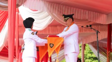 Suasana Khidmat Warnai Detik-Detik Proklamasi HUT RI ke-80 di Kabupaten Pesawaran