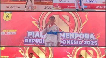 Lima Atlet Karate MIN 1 Pesawaran Sabet Emas di Kejuaraan Nasional